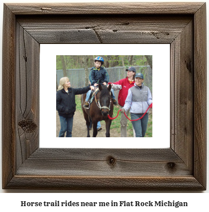 horse trail rides near me in Flat Rock, Michigan